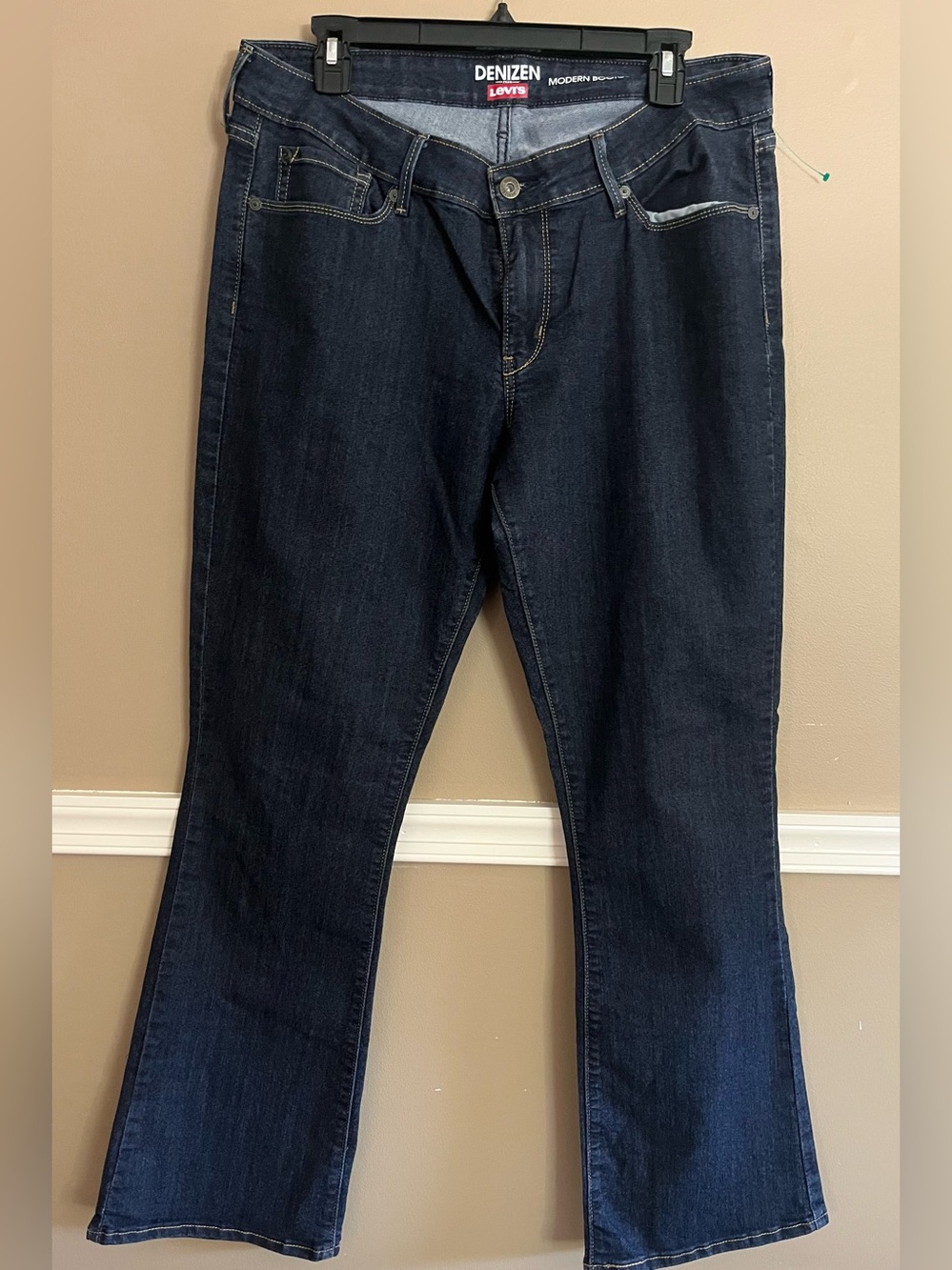 Denizen from Levi's Women's Blue Jeans 16M Modern Boot Cut Stretch Shaping
